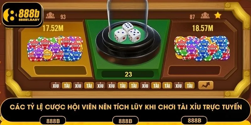 Các tỷ lệ cược hội viên nên tích lũy khi chơi Tài Xỉu trực tuyến