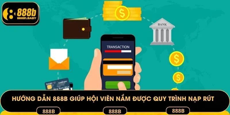 Hướng dẫn 888B giúp hội viên nắm được quy trình nạp rút
