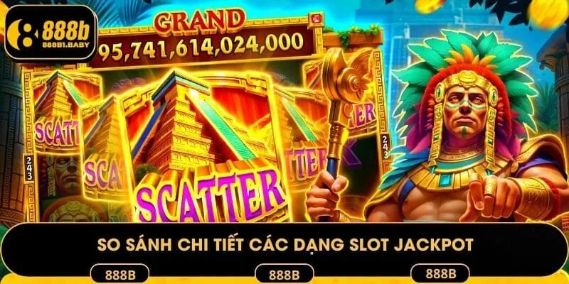 So sánh chi tiết các dạng slot jackpot