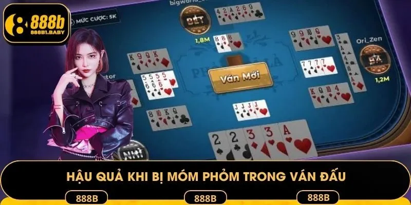Hậu quả khi bị móm phỏm trong ván đấu