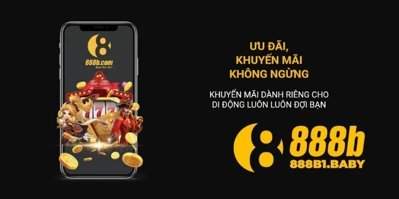 Giao diện ứng dụng cá cược 888B trên di động