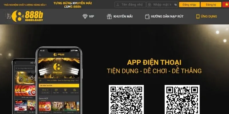 Tải app 888B chính thức trên điện thoại Android